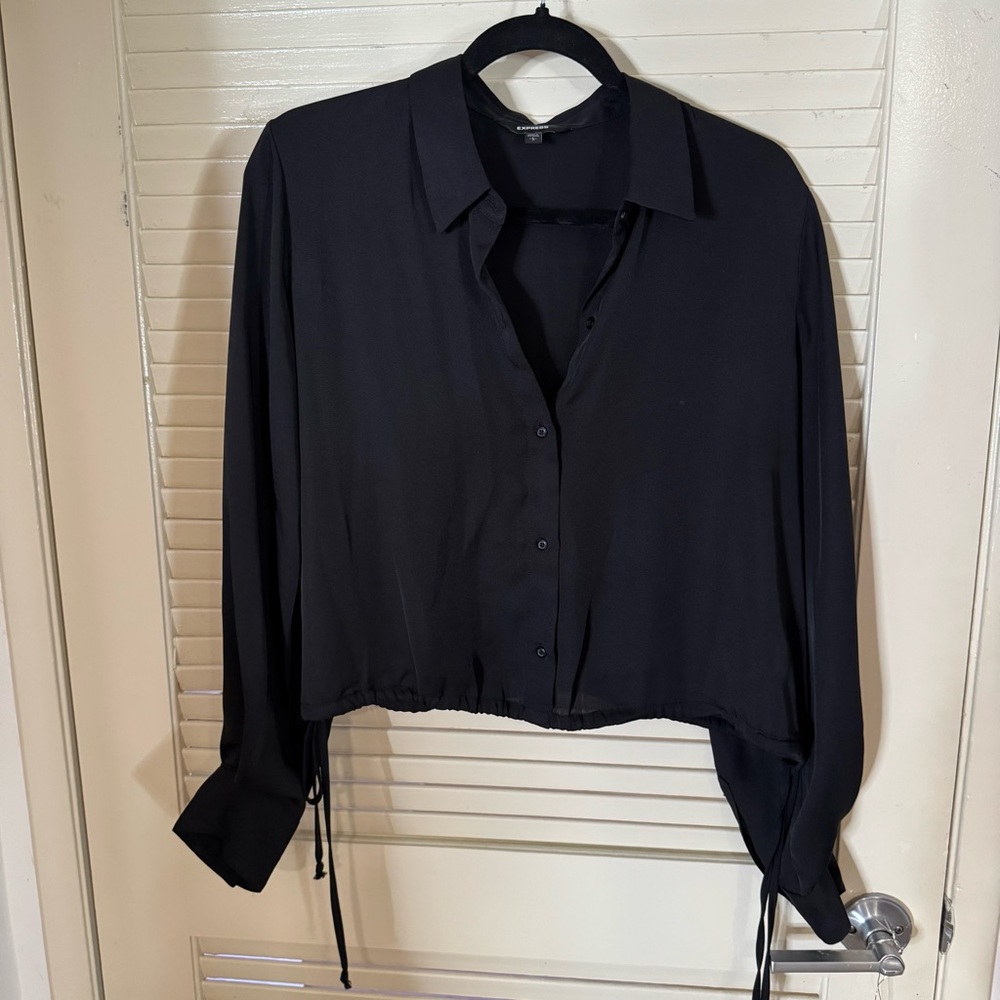 Express Black Button Down Shirt